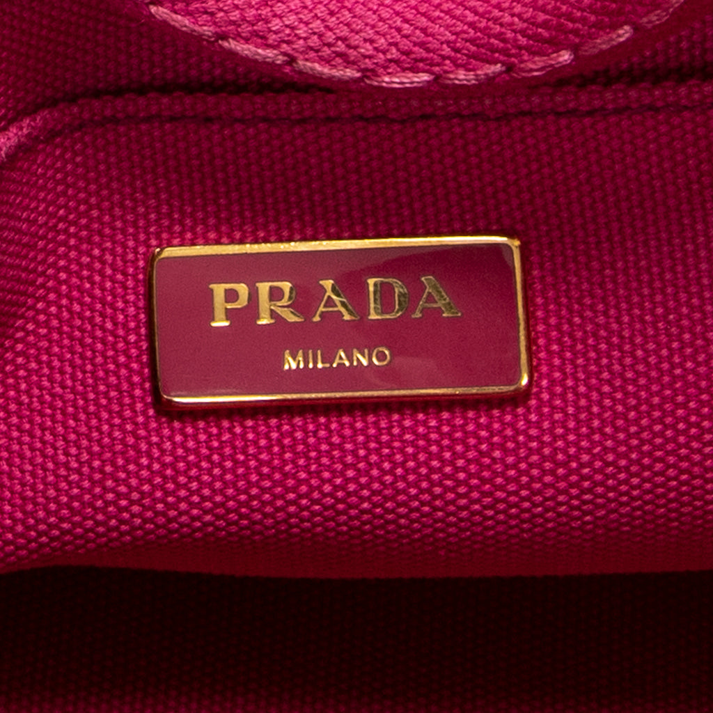 Handbag Small Canapa Tote Fuchsia Canapa Canvas