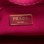 Handbag Small Canapa Tote Fuchsia Canapa Canvas