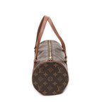 Handbag Papillon 30 Brown Monogram Canvas