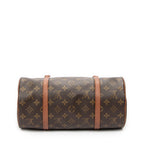 Handbag Papillon 30 Brown Monogram Canvas