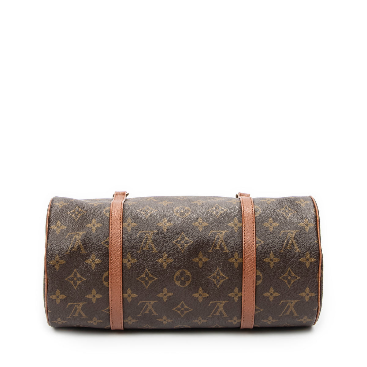 Handbag Papillon 30 Brown Monogram Canvas