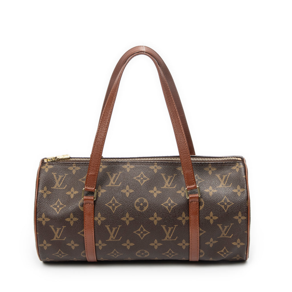 Sac à main Papillon 30 en toile Monogram marron