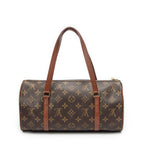 Sac à main Papillon 30 en toile Monogram marron