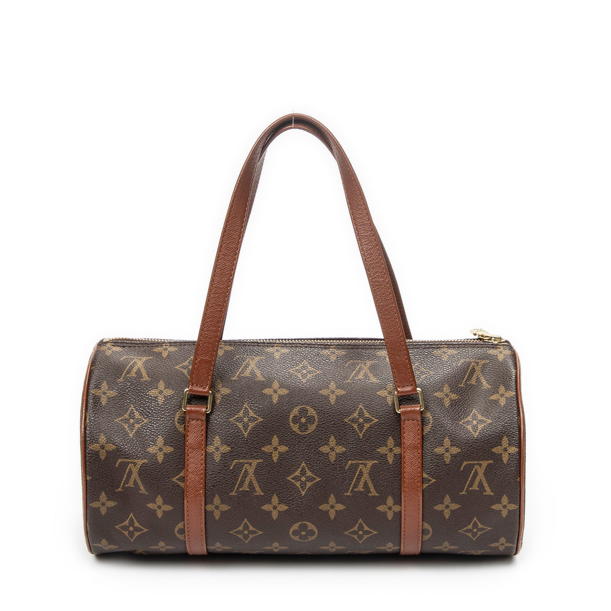 Sac à main Papillon 30 en toile Monogram marron