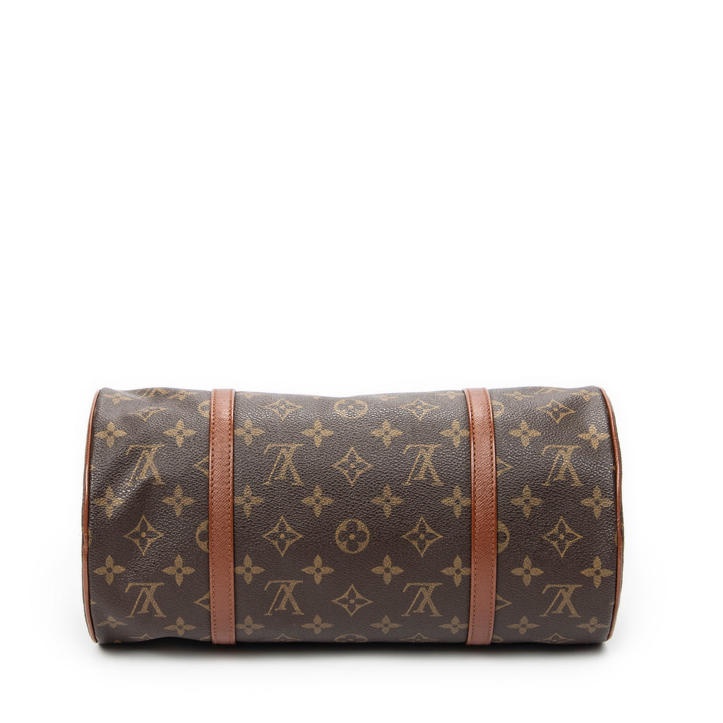 Sac à main Papillon 30 en toile Monogram marron