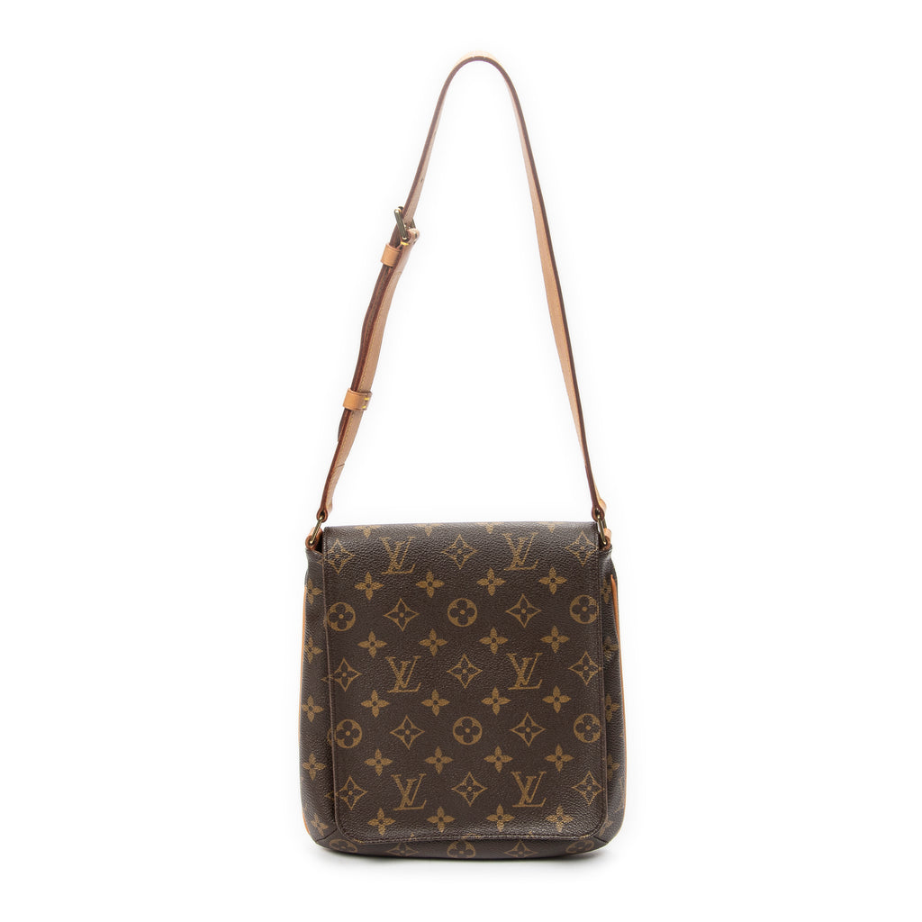 Sac Bandoulière Musette Salsa Monogram Toile Marron