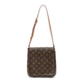 Sac Bandoulière Musette Salsa Monogram Toile Marron