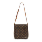 Sac Bandoulière Musette Salsa Monogram Toile Marron