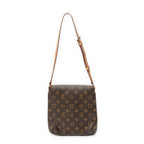 Sac Bandoulière Musette Salsa Monogram Toile Marron