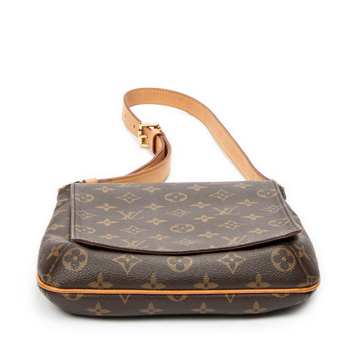 Sac Bandoulière Musette Salsa Monogram Toile Marron