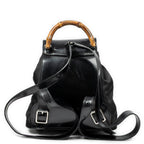 Backpack Mini Bamboo Backpack Black Nylon Canvas