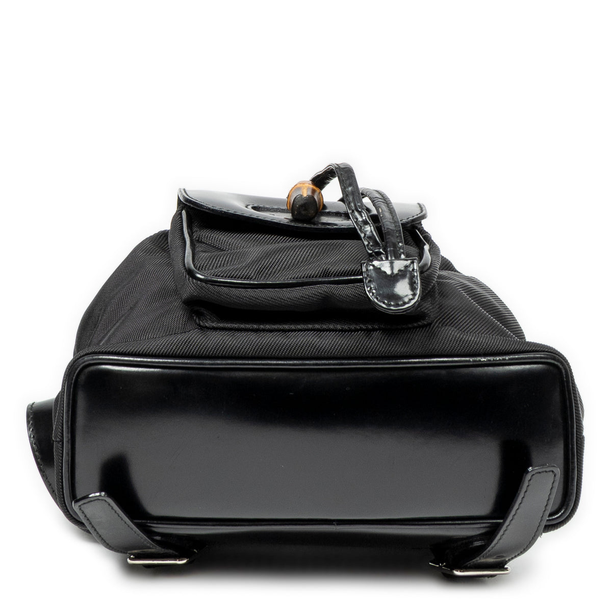 Backpack Mini Bamboo Backpack Black Nylon Canvas