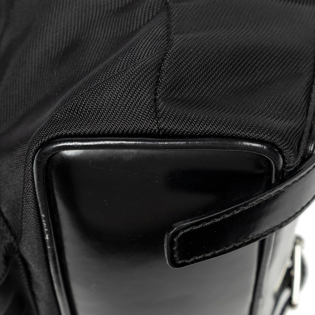 Backpack Mini Bamboo Backpack Black Nylon Canvas