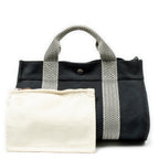 Handbag Cannes Tote PM Black Toile H Canvas