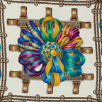 Scarf Scarf Blue 100% Twill Silk