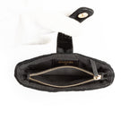 Pouch Interlocking CC Logo Velvet Pouch Black Velvet Canvas