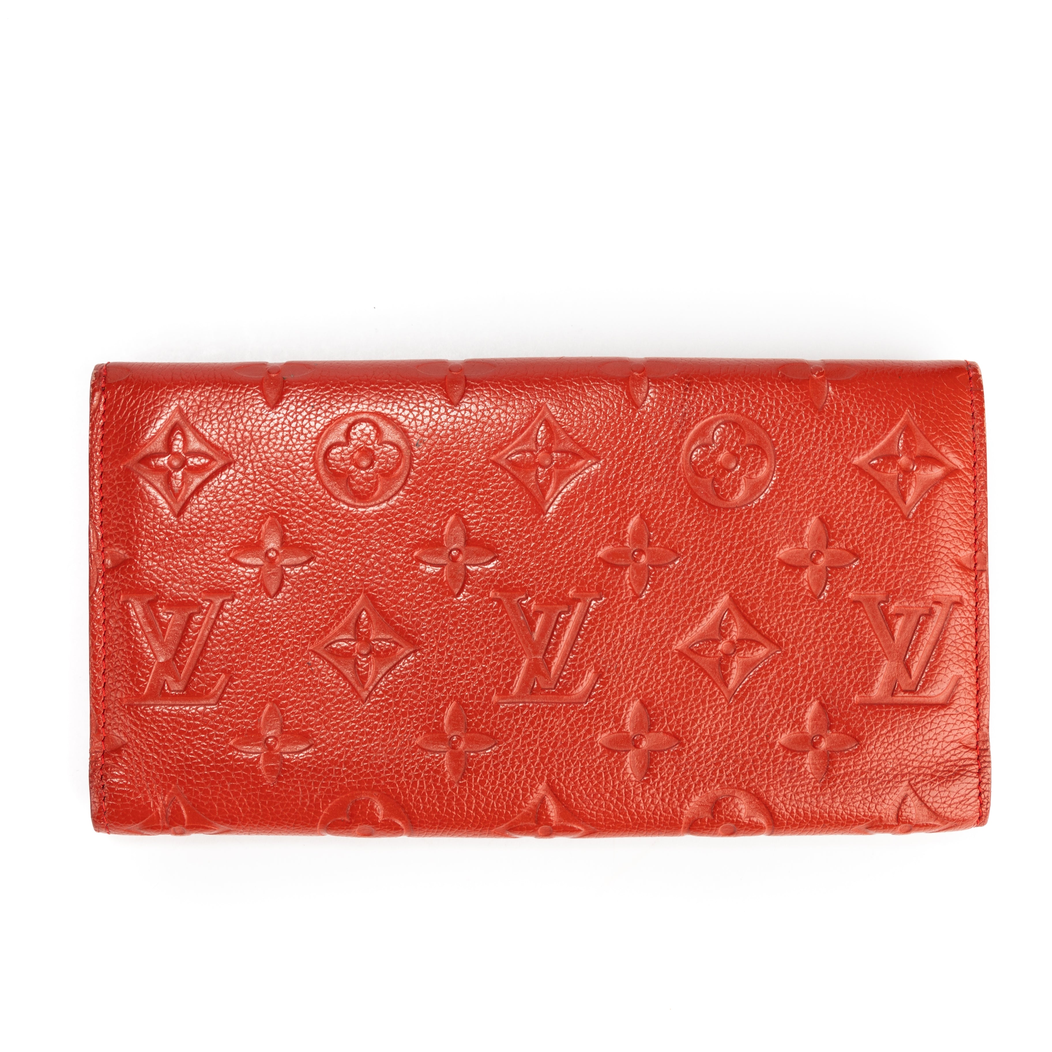 Clutch Curieuse Wallet Red Monogram Empreinte