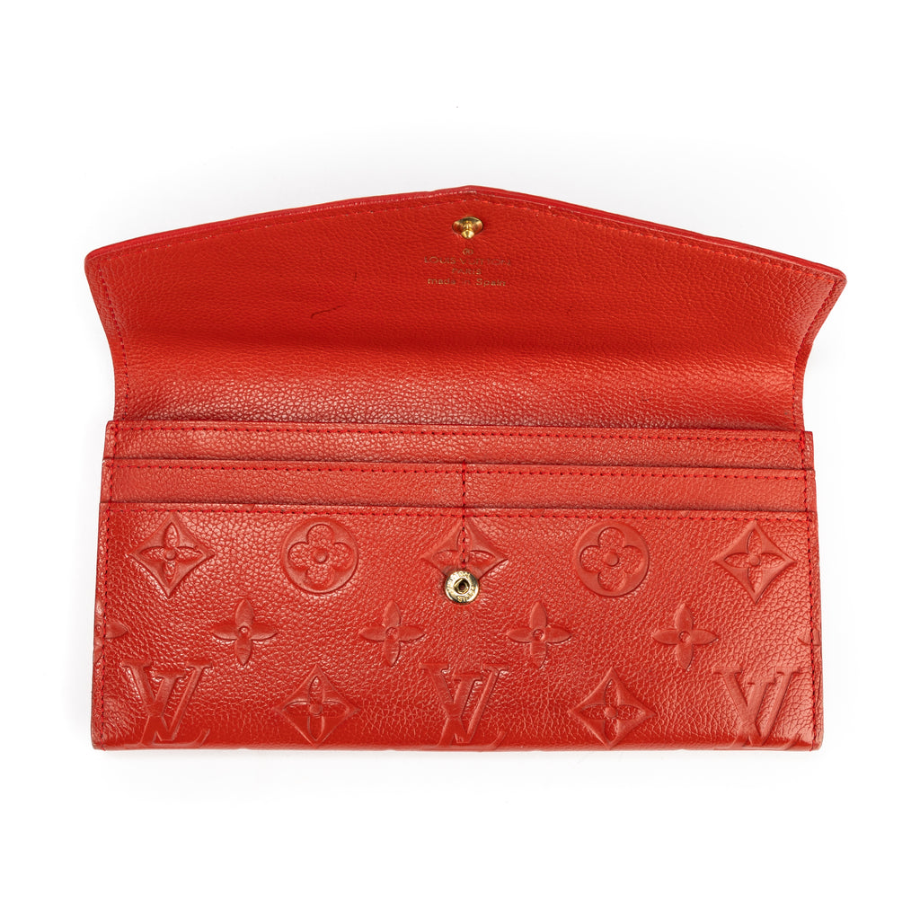 Clutch Curieuse Wallet Red Monogram Empreinte