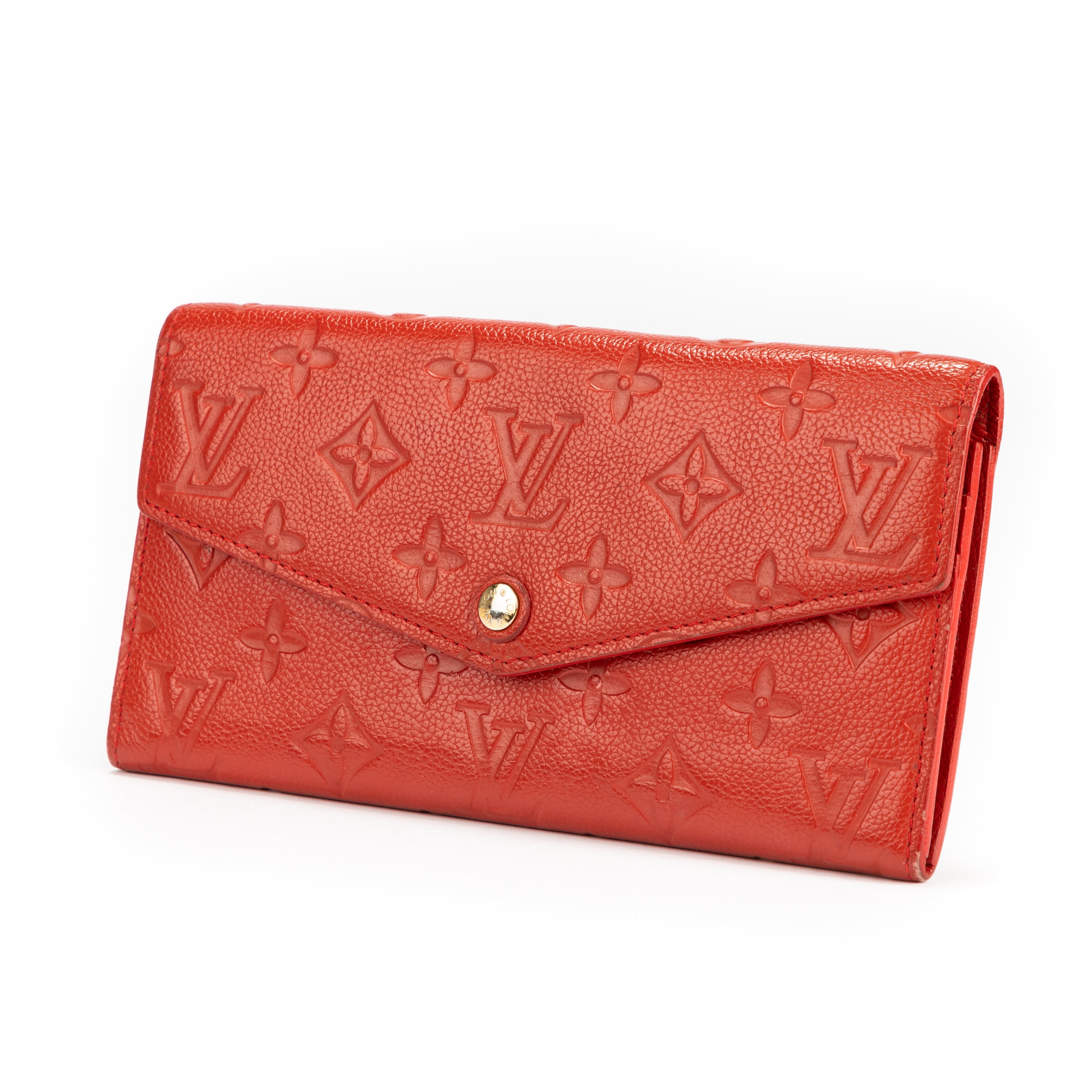 Clutch Curieuse Wallet Red Monogram Empreinte