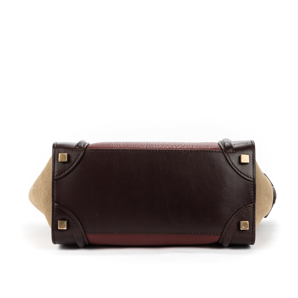 Shoulder Bag Luggage handbag M Brown Grained Leather