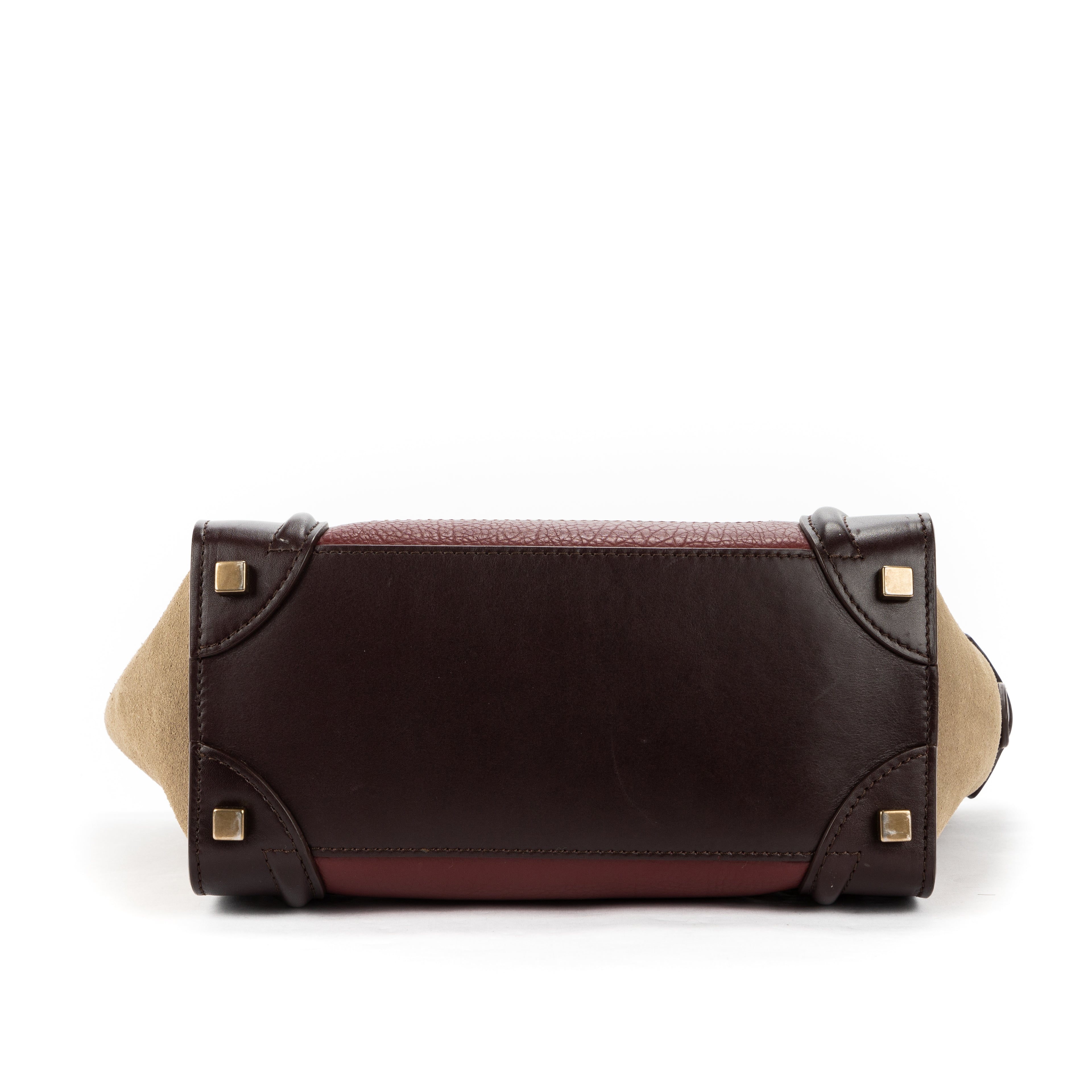 Shoulder Bag Luggage handbag M Brown Grained Leather