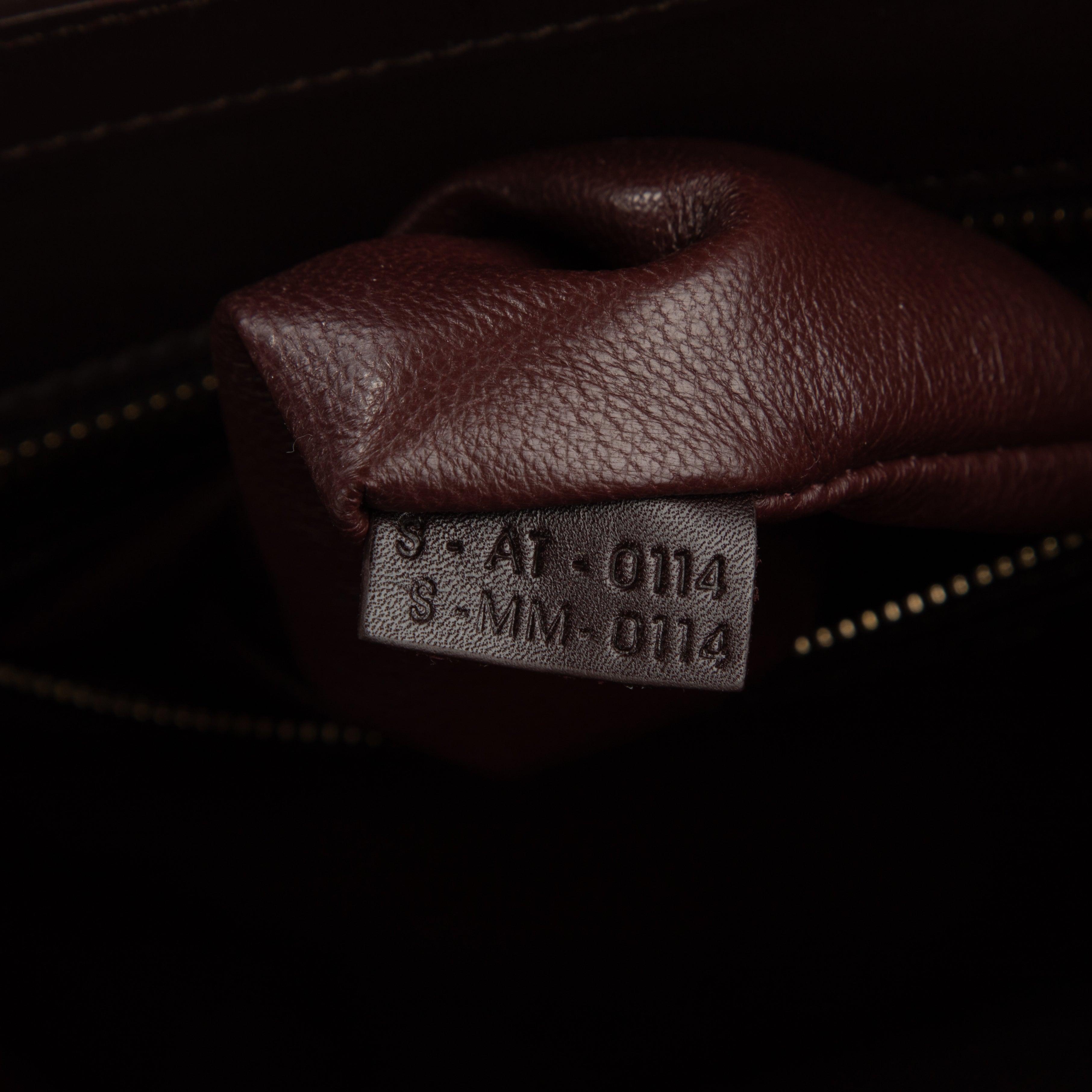 Shoulder Bag Luggage handbag M Brown Grained Leather