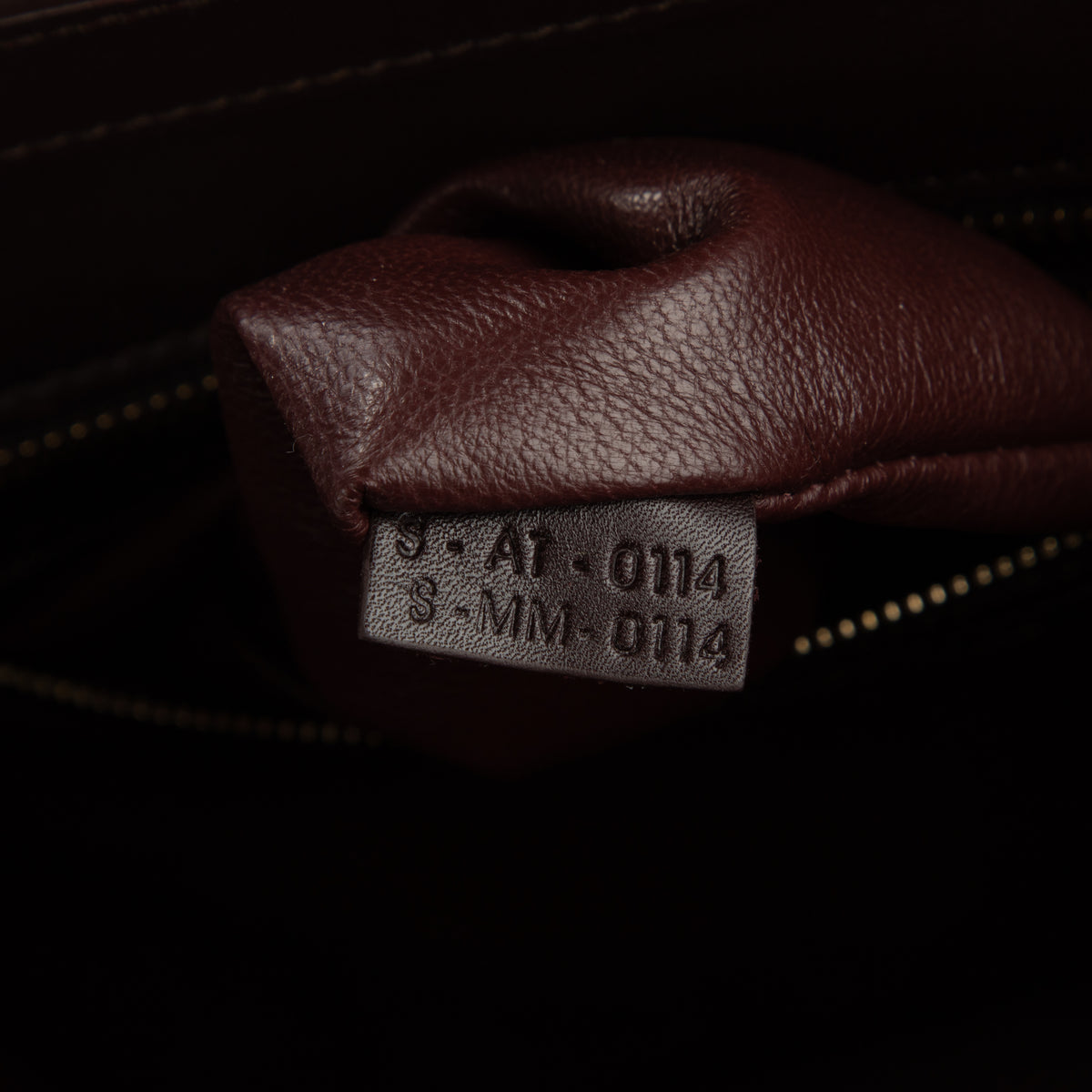 Shoulder Bag Luggage handbag M Brown Grained Leather