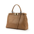 Handbag Peekaboo Beige Calfskin Leather