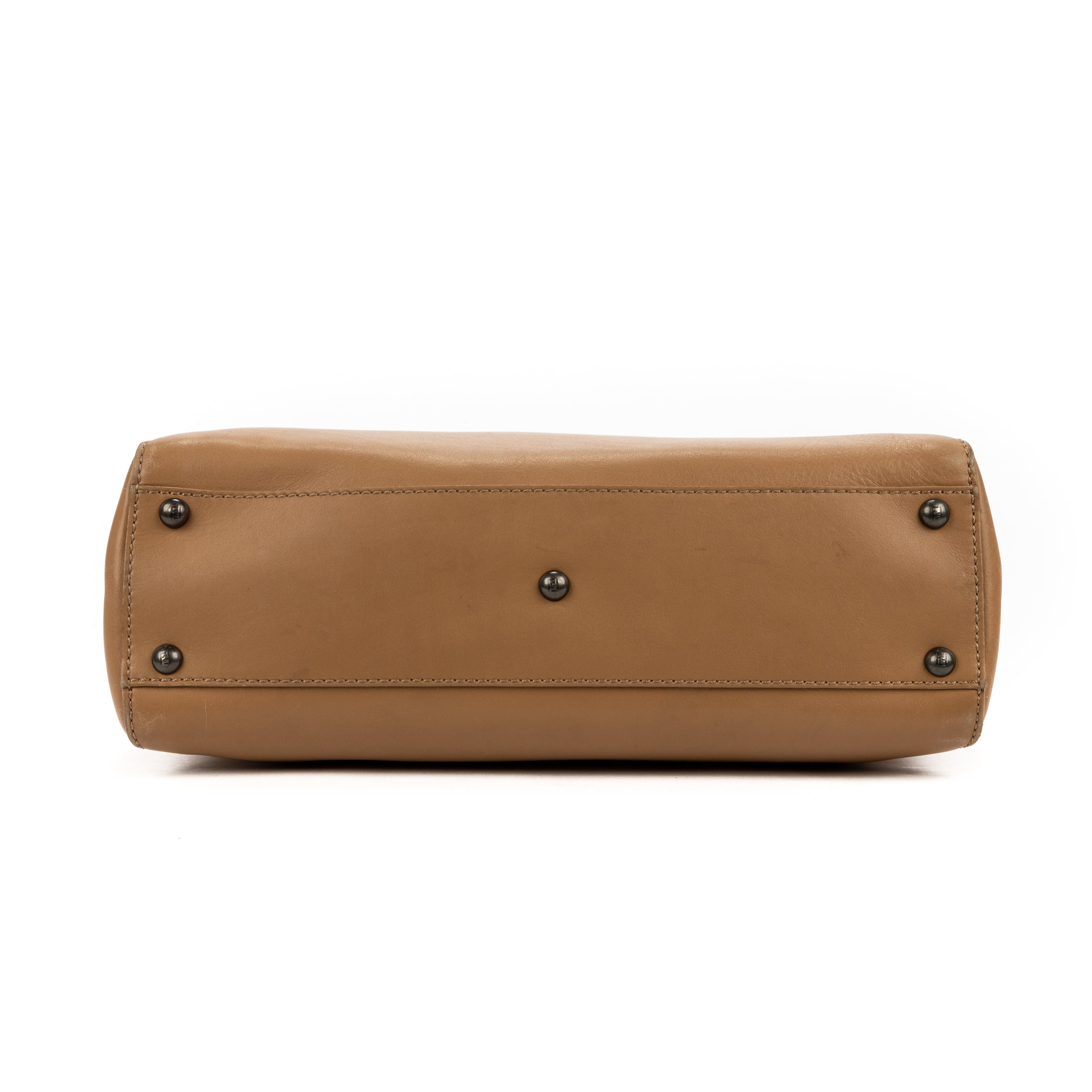 Handbag Peekaboo Beige Calfskin Leather