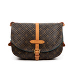 Handbag Ltd. Ed. Sofia Coppola Perforated Saumur 30 Brown Perforated Monogram Canvas