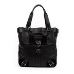 Handbag Cabas Rebelle Black Calfskin Leather