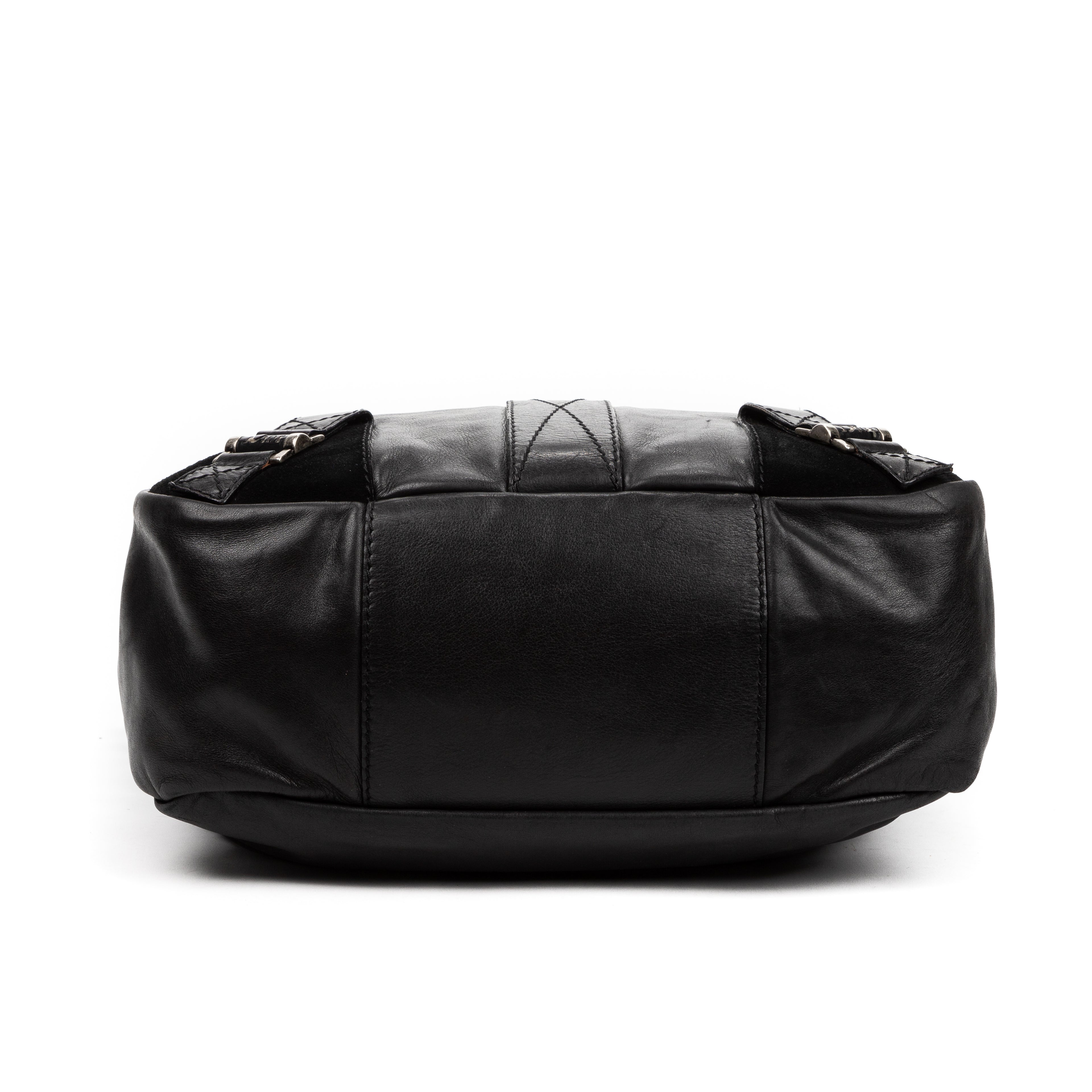 Handbag Cabas Rebelle Black Calfskin Leather