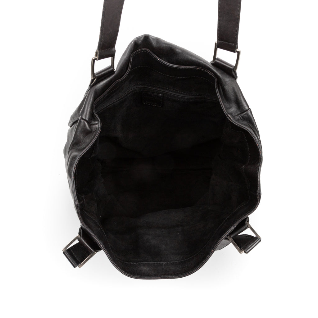 Handbag Cabas Rebelle Black Calfskin Leather
