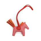 Charm Rodeo de piel de cordero rosa