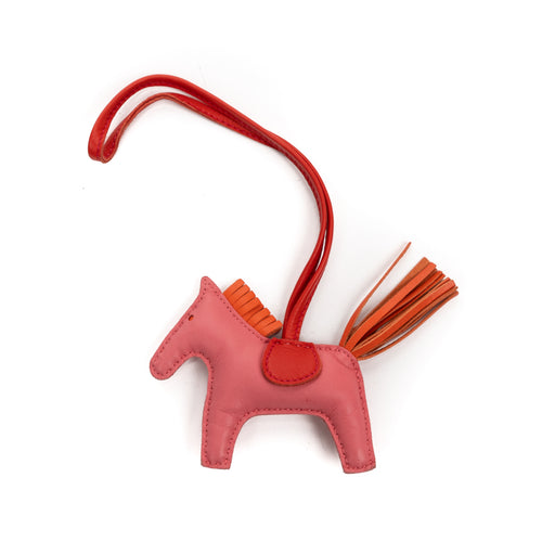 Charm Rodeo Pink Lambskin Leather