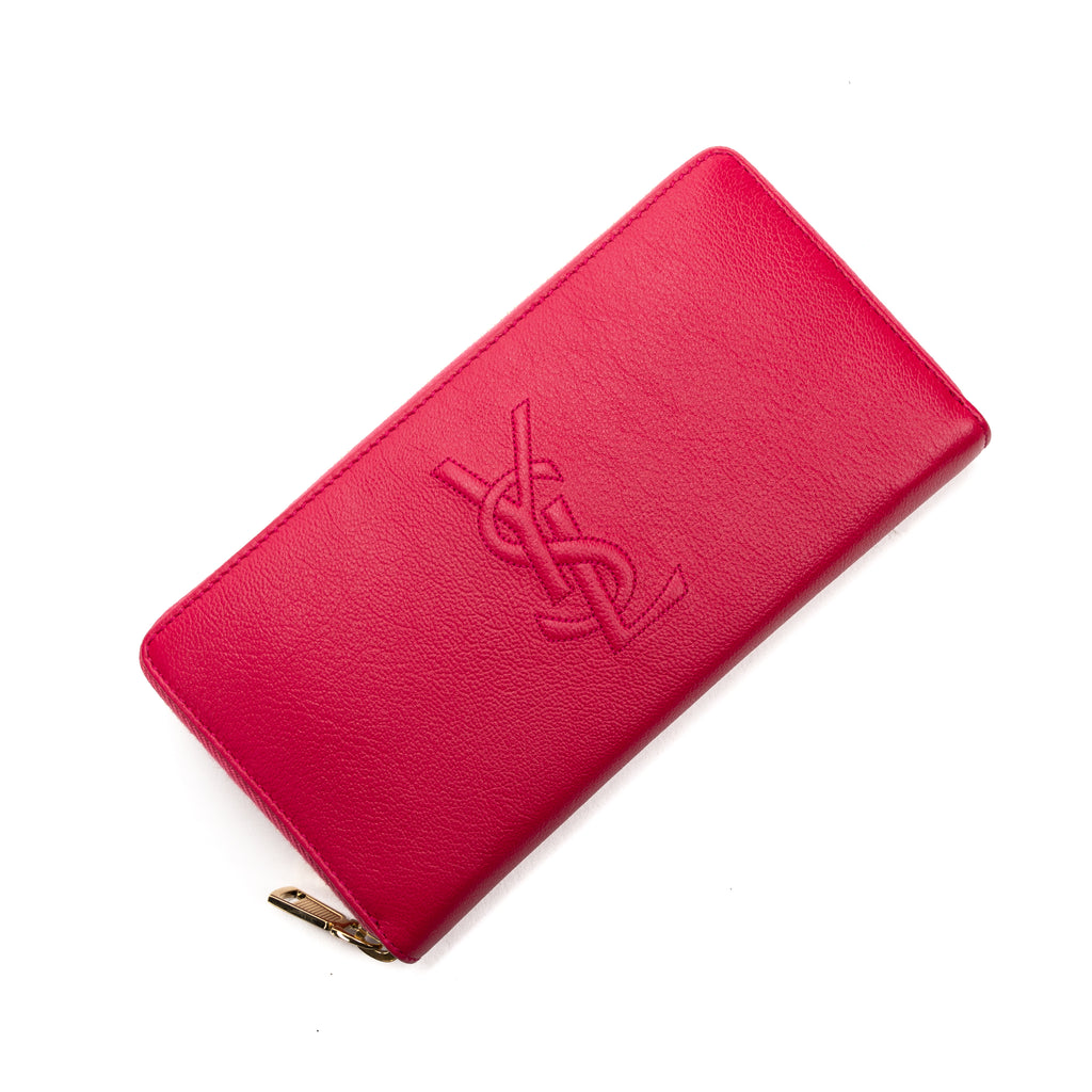 Wallet Portefeuille Pink Calfskin Leather