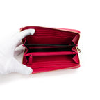 Wallet Portefeuille Pink Calfskin Leather