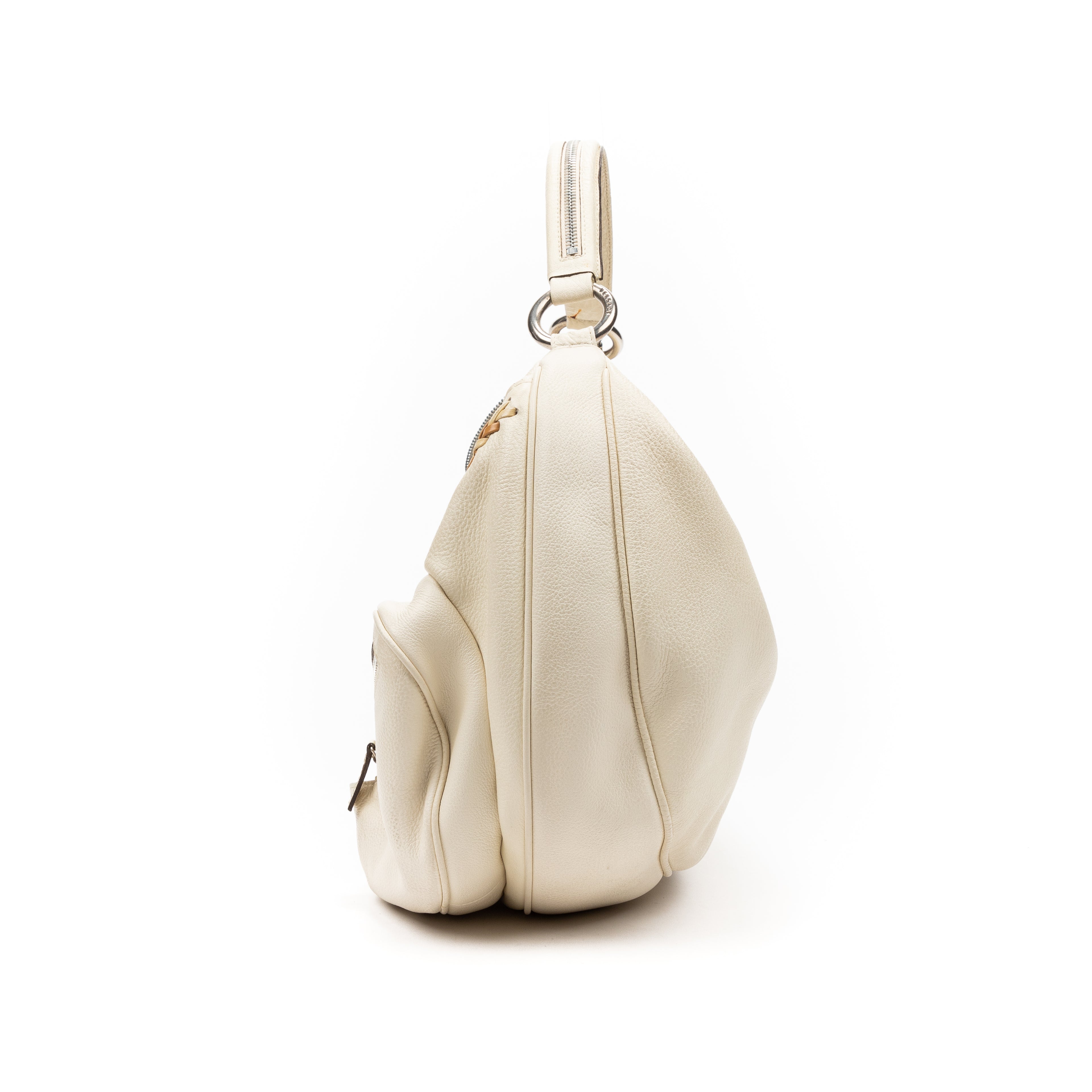 Handbag Hobo White Calfskin Vitello leather