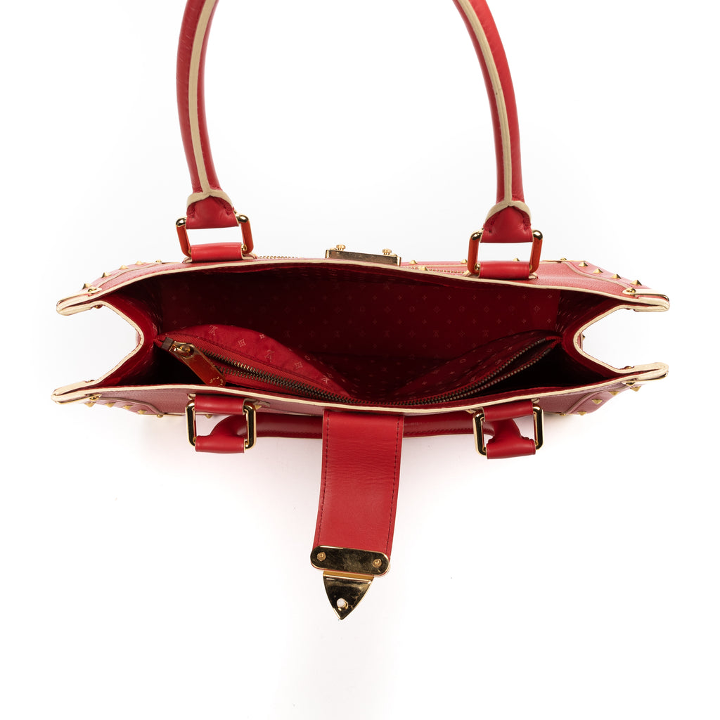 Shoulder Bag Rare Vintage Le Fabuleux Cabas Peach Calfskin Leather
