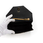 Handbag Betty Flap Mini Black Leopard Embroidered Canvas