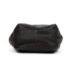 Shoulder Bag Vintage Bucket Selleria Bag Dark Brown Selleria Leather