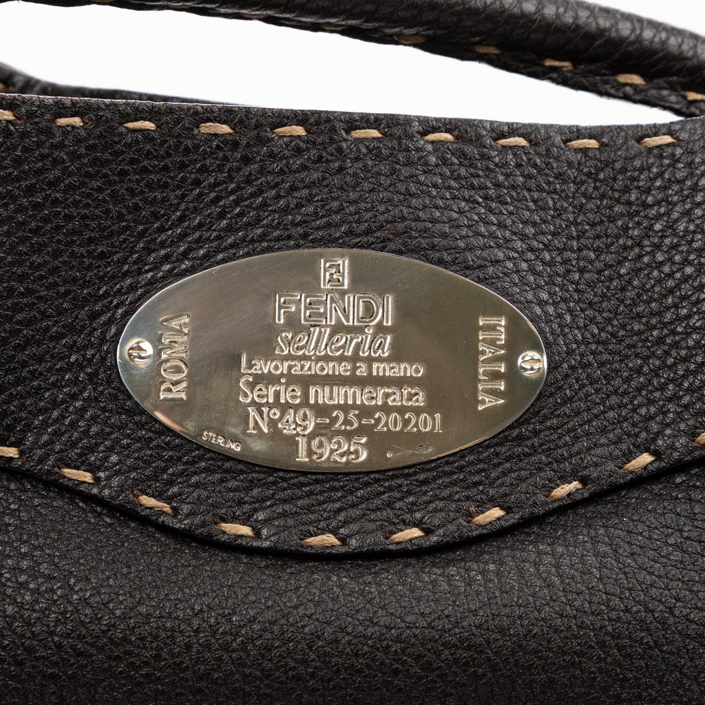 Shoulder Bag Vintage Bucket Selleria Bag Dark Brown Selleria Leather