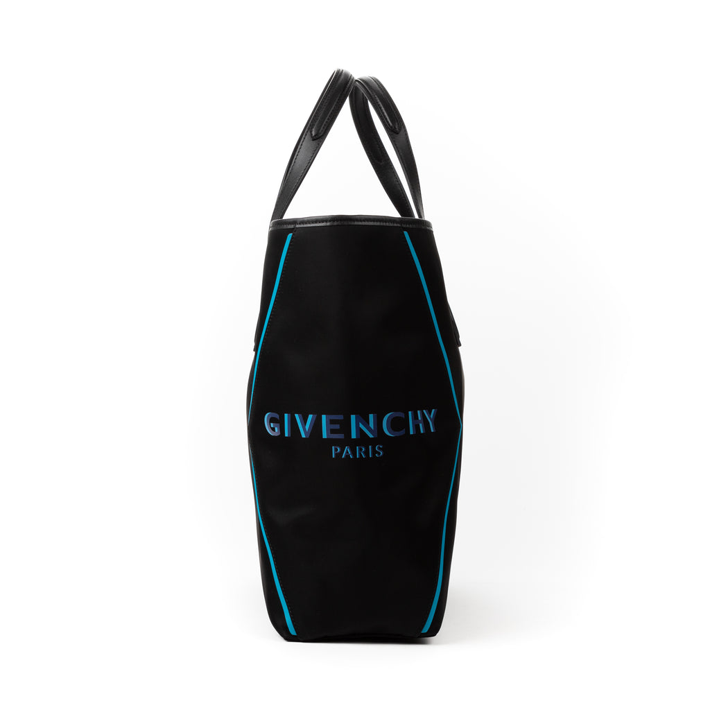 Shoulder Bag Cabas tote Black Nylon Canvas
