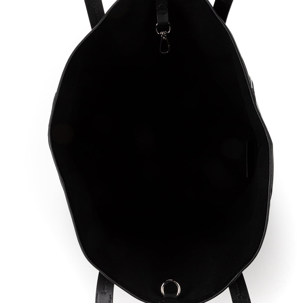 Shoulder Bag Cabas tote Black Nylon Canvas