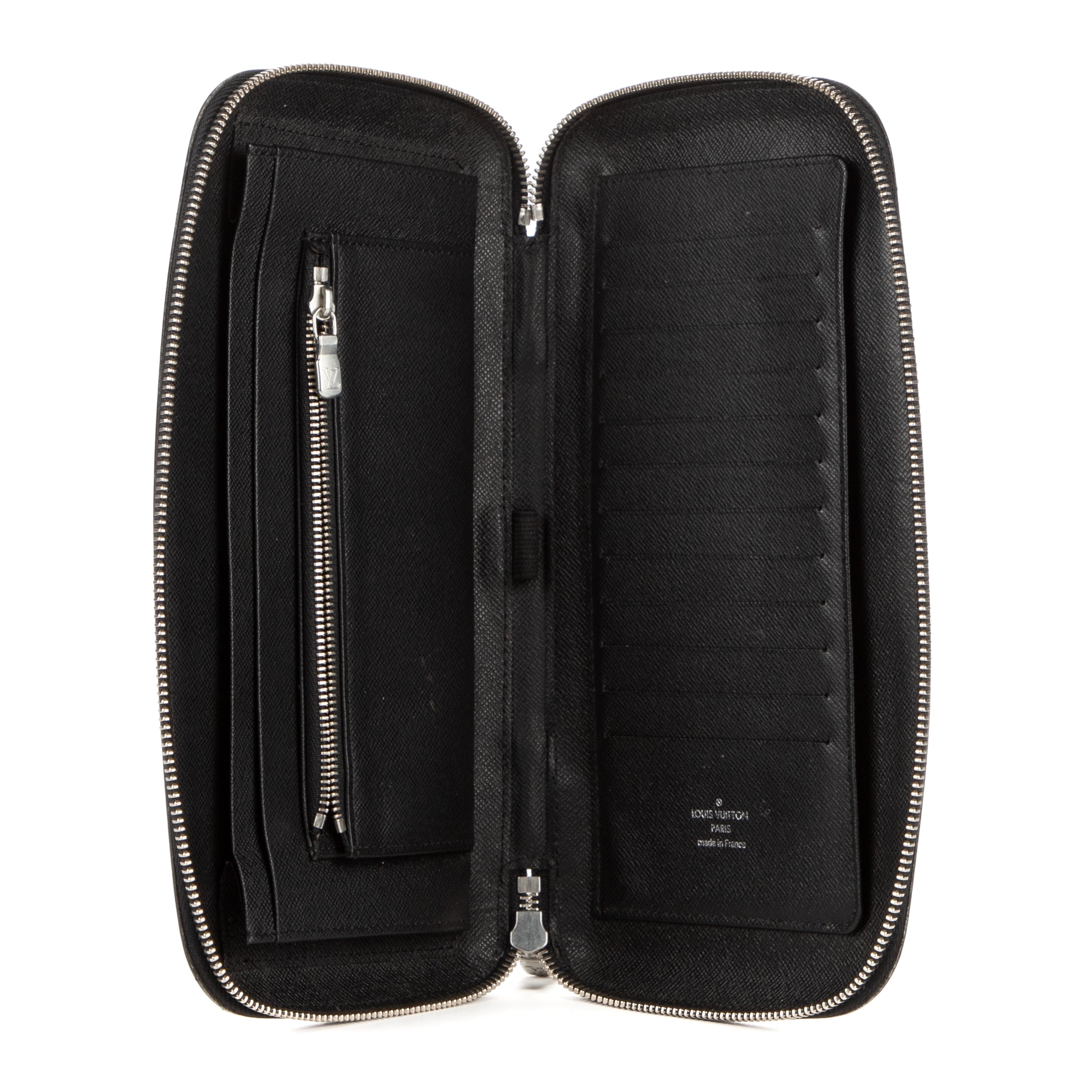 Wallet Atoll Organizer Graphite Taiga Leather