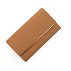 Wallet Continental Flap Wallet Caramel Saffiano Leather