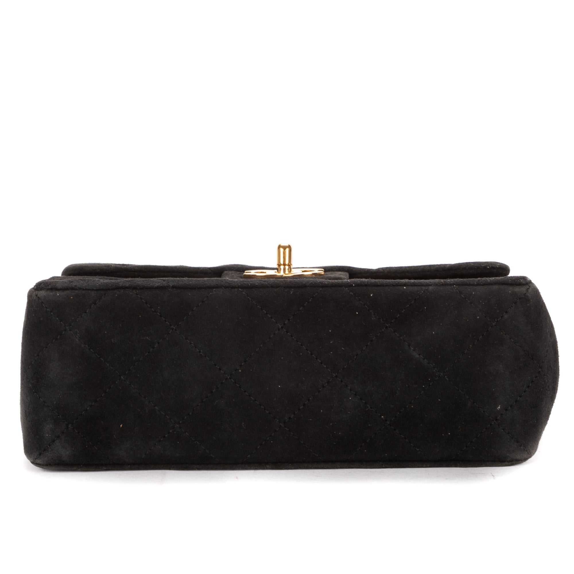 Shoulder bag Square Classic Flap Mini Black Suede Leather