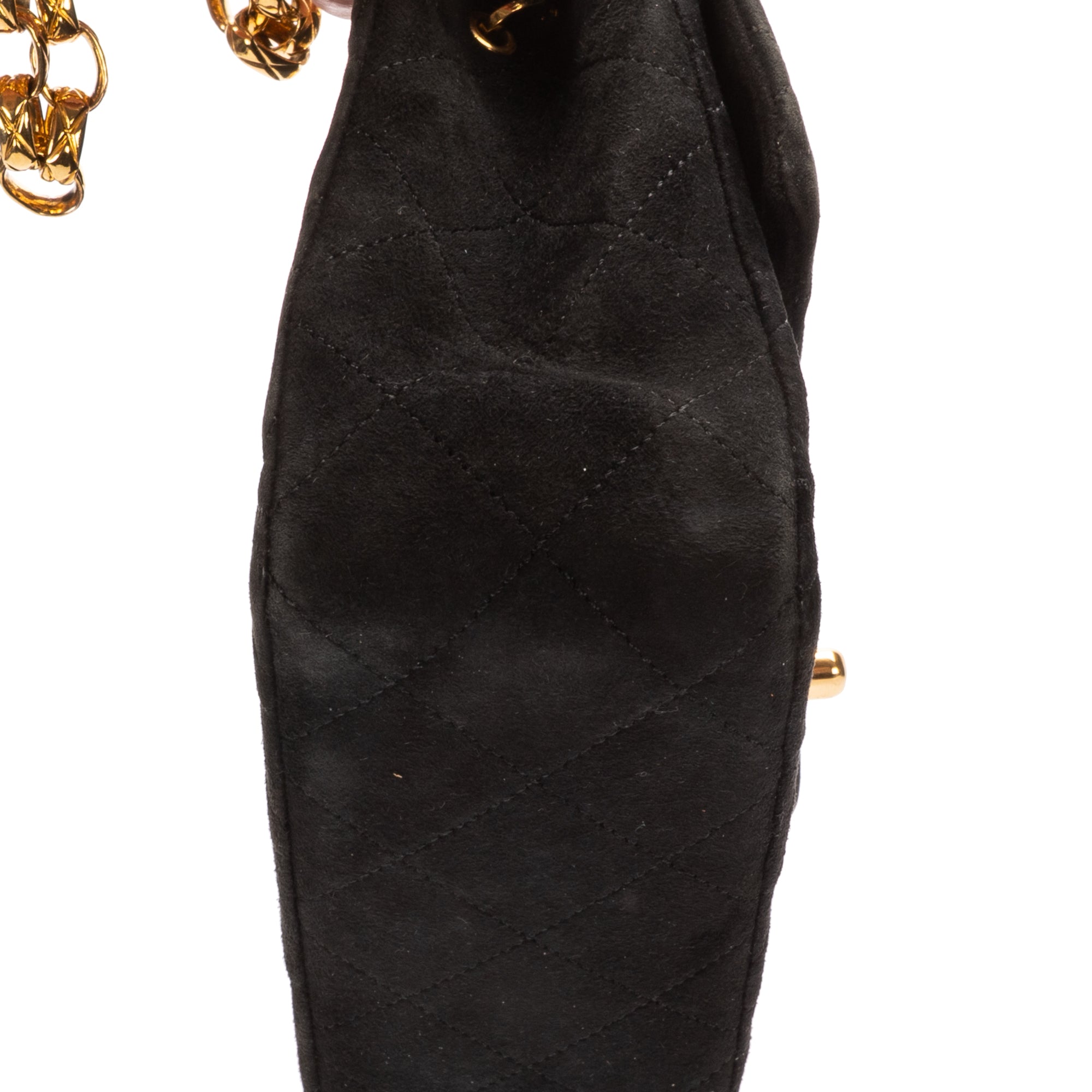 Shoulder bag Square Classic Flap Mini Black Suede Leather