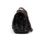Shoulder Bag Vintage Flap 26 Grey Calfskin Quilted Leather