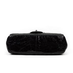 Shoulder Bag Vintage Flap 26 Grey Calfskin Quilted Leather